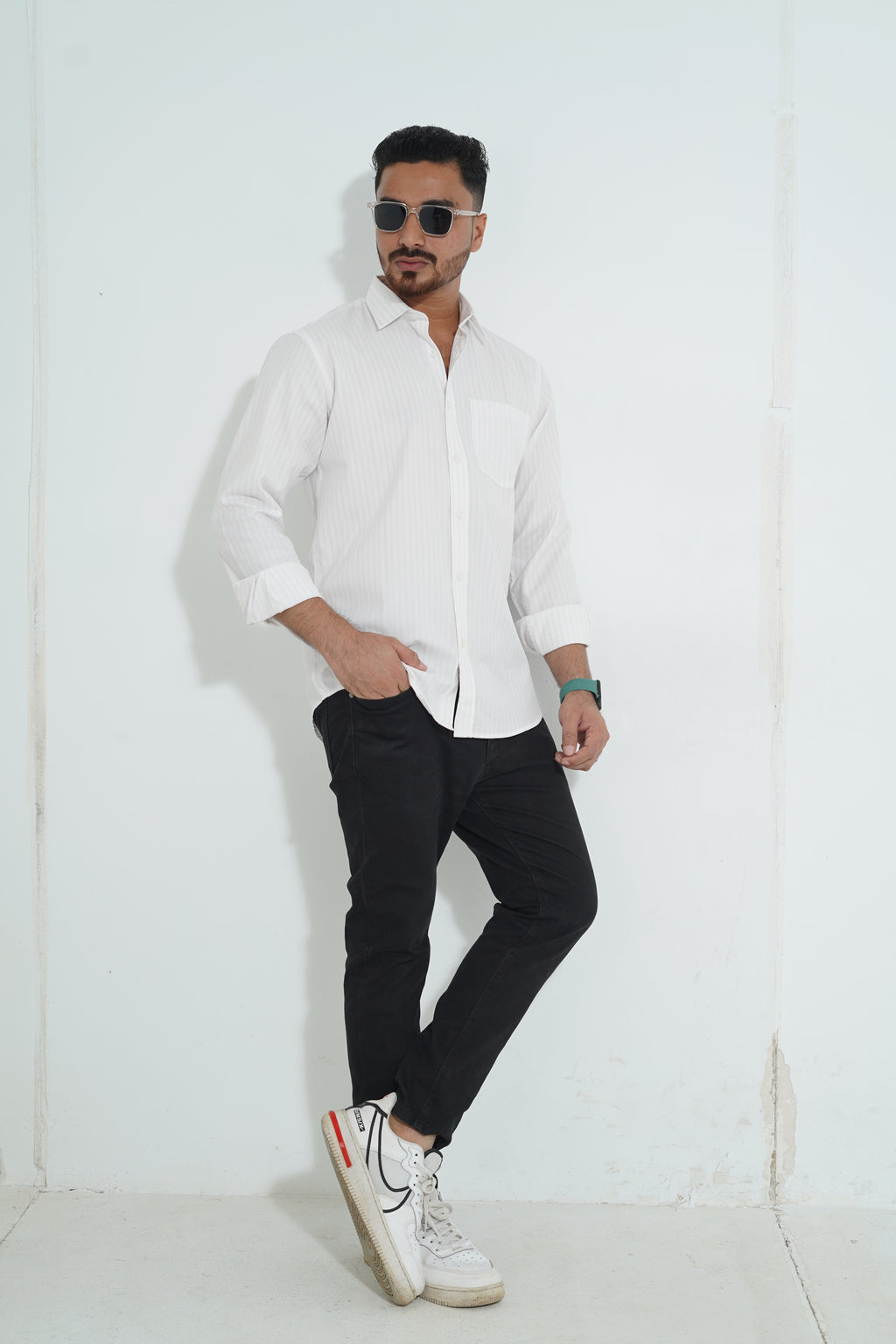 Premium Full Sleeve White color Shirt