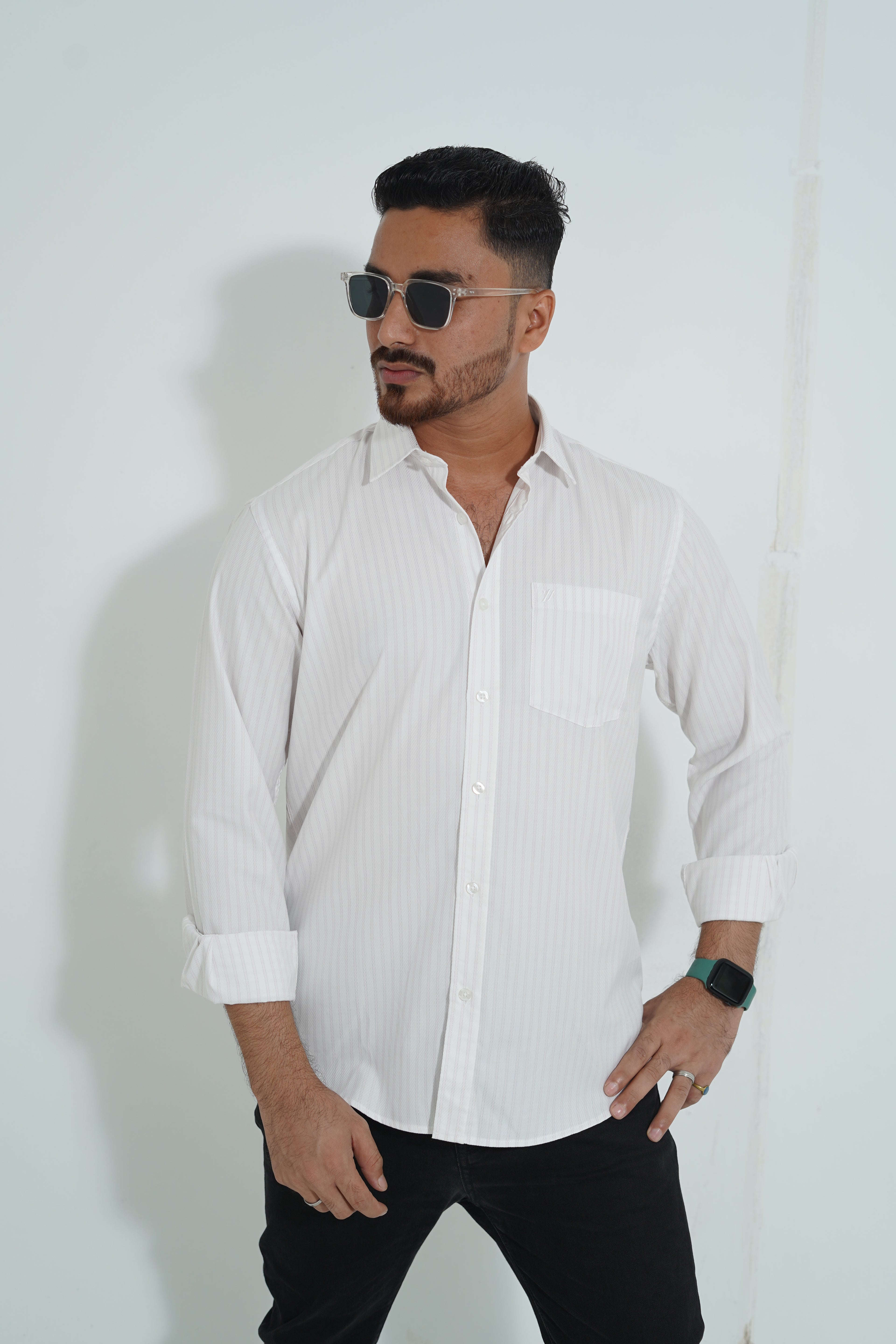 Premium Full Sleeve White color Shirt