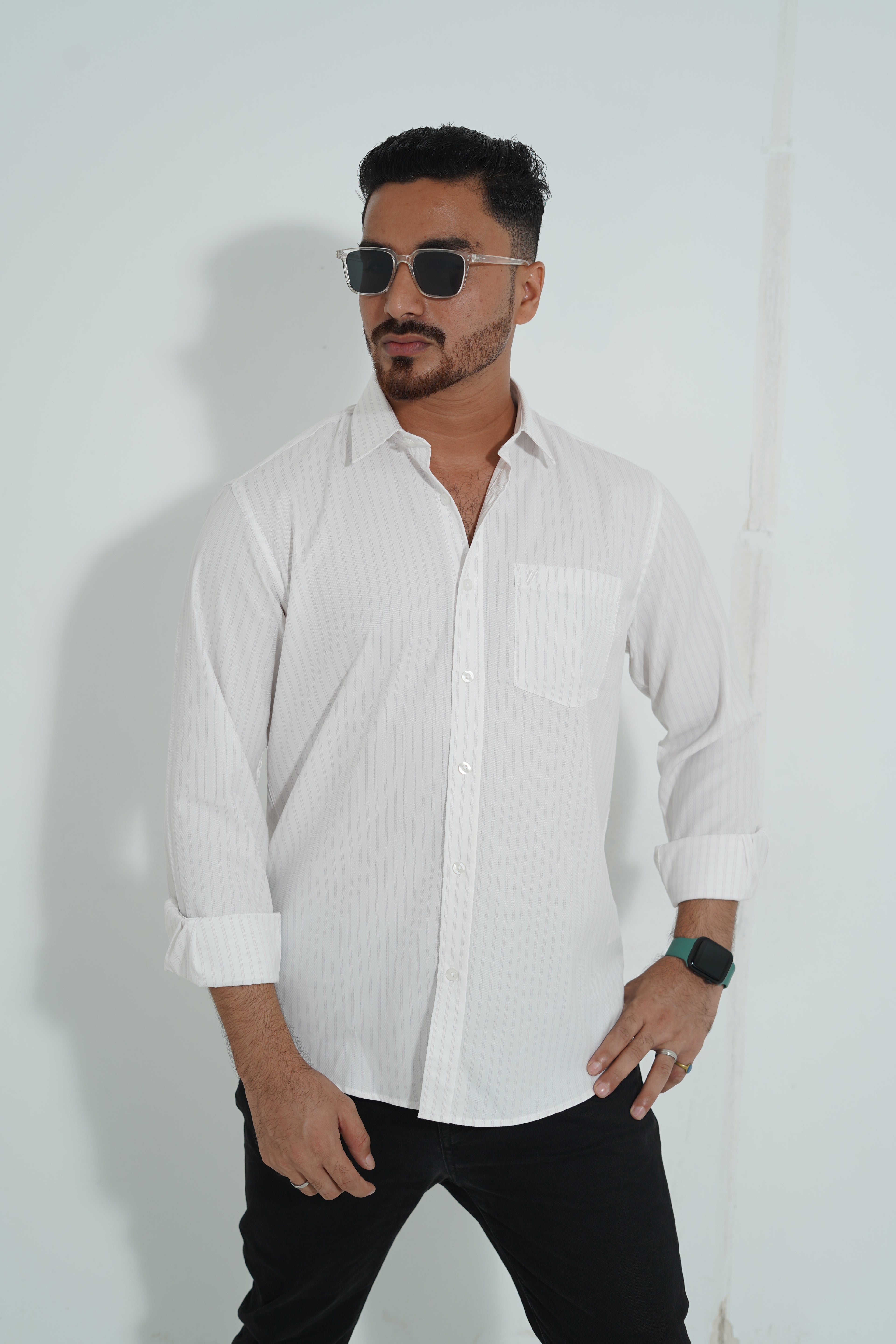 Premium Full Sleeve White color Shirt