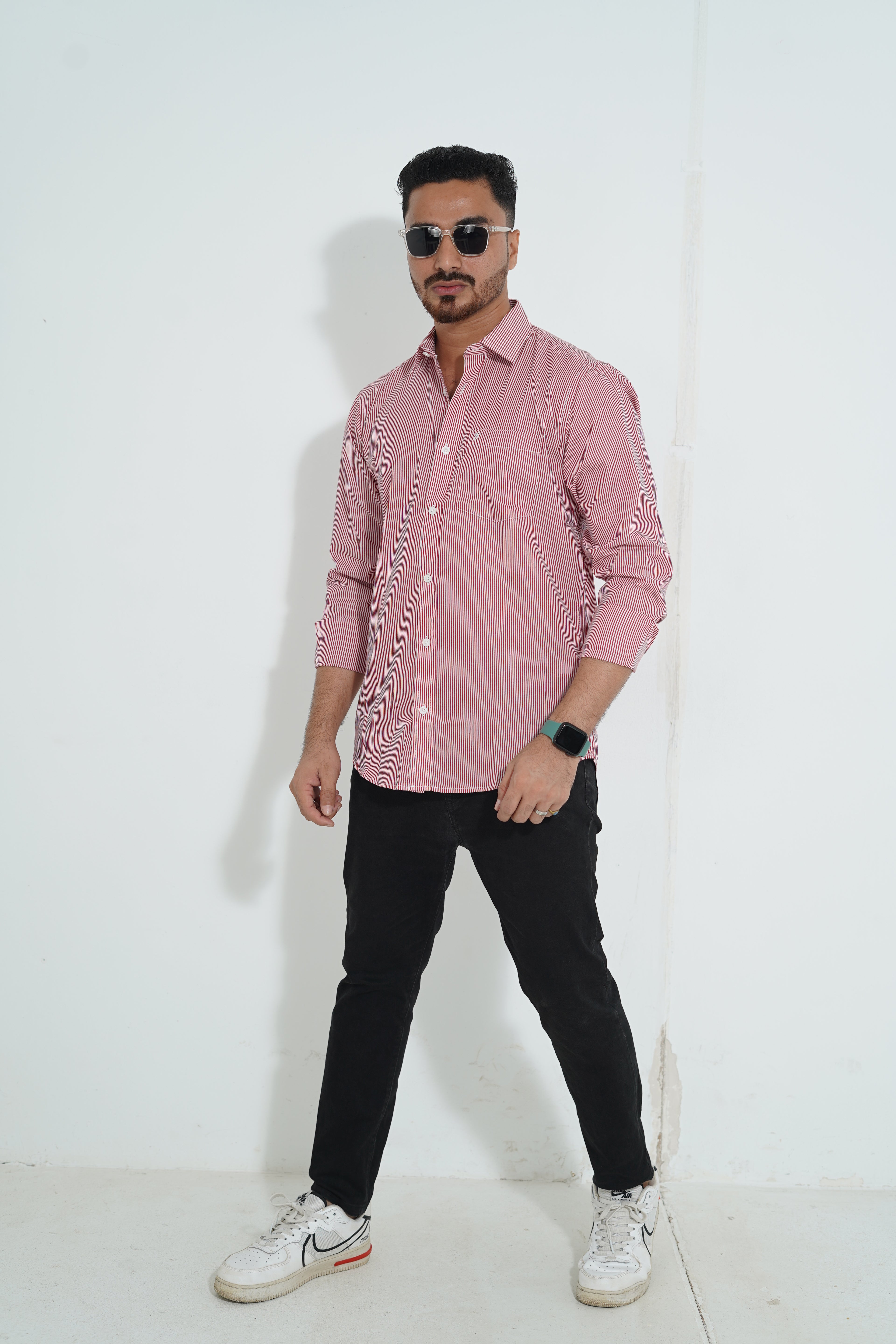 Premium Full Sleeve Wave Print Shirt