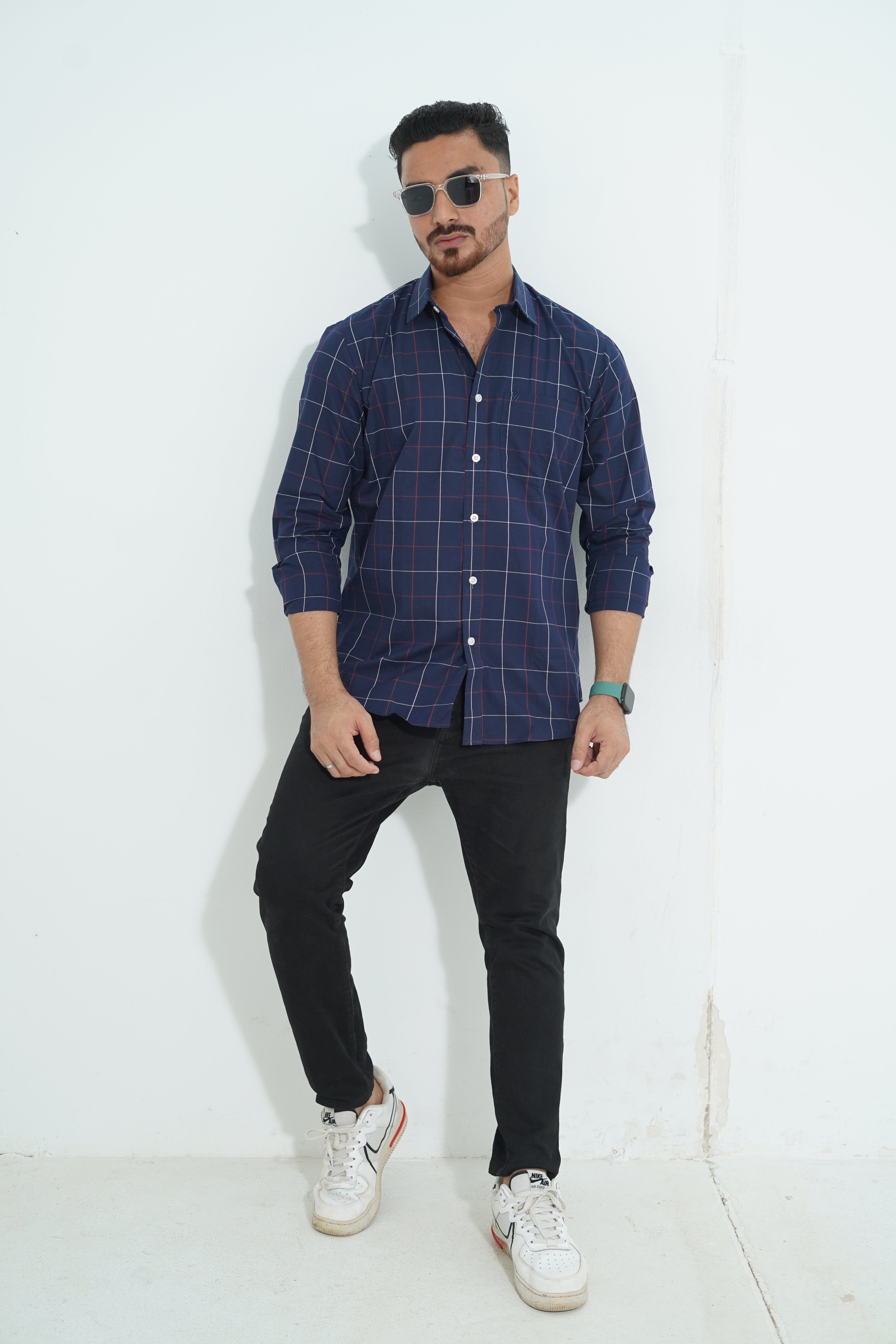 Premium Full Sleeve Geometric Print Shirt