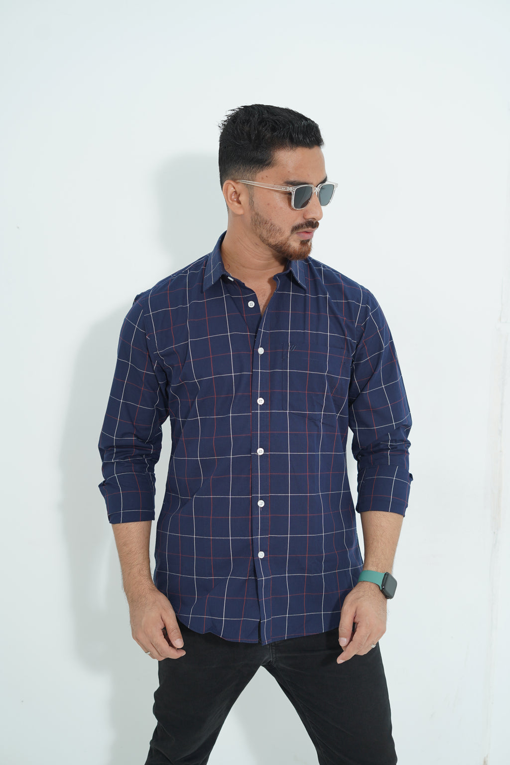 Premium Full Sleeve Geometric Print Shirt