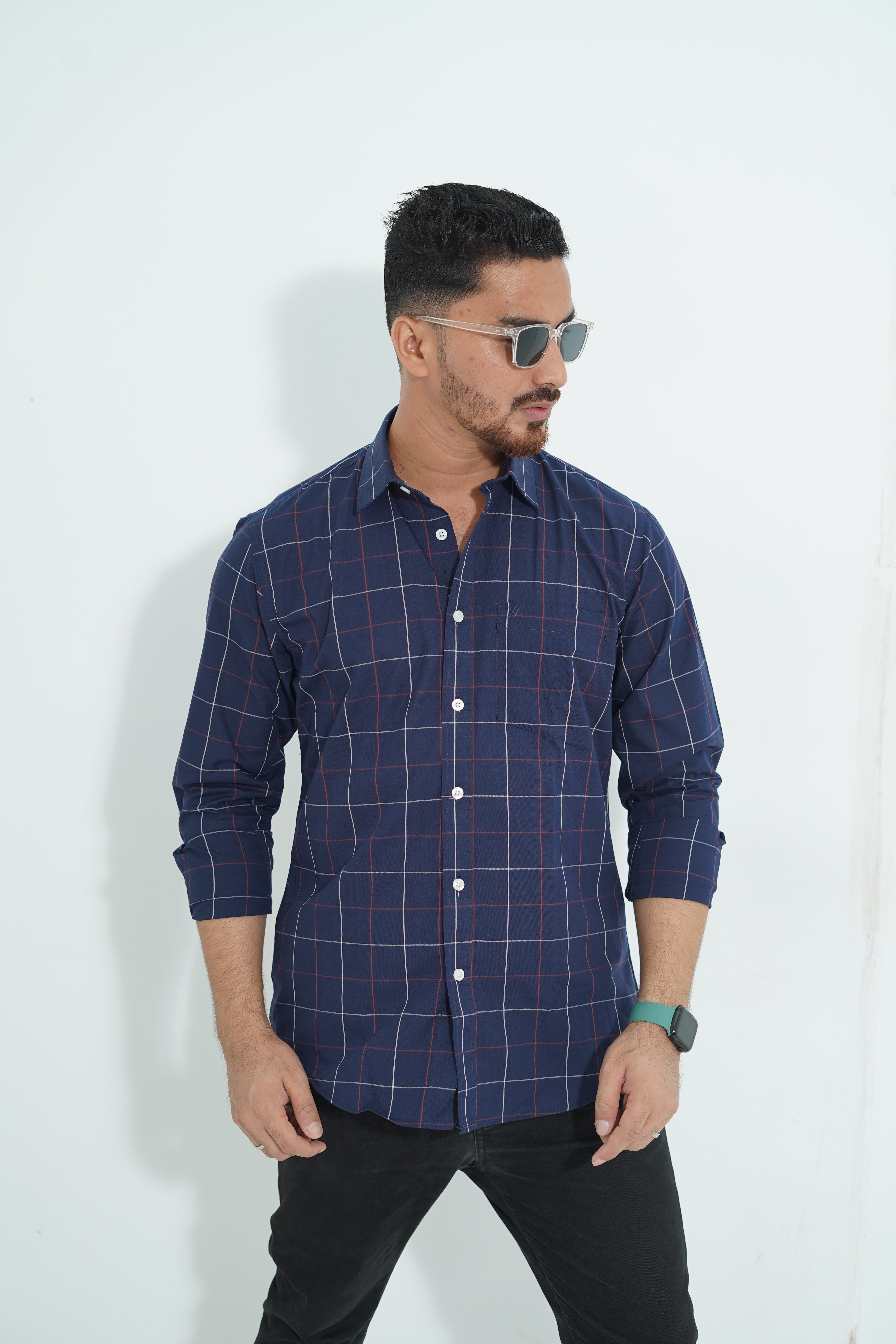 Premium Full Sleeve Geometric Print Shirt