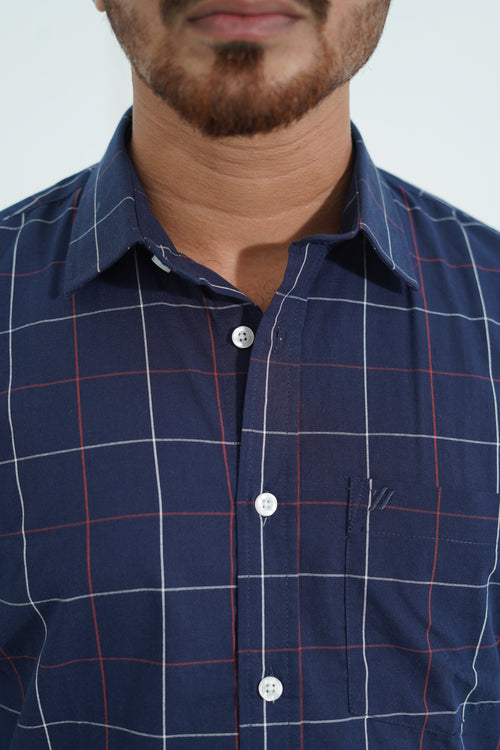 Premium Full Sleeve Geometric Print Shirt