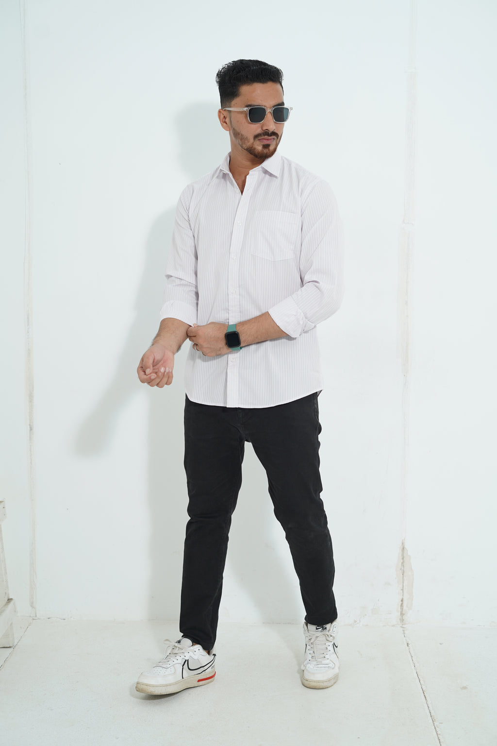 Premium Full Sleeve Pinstripe Shirt