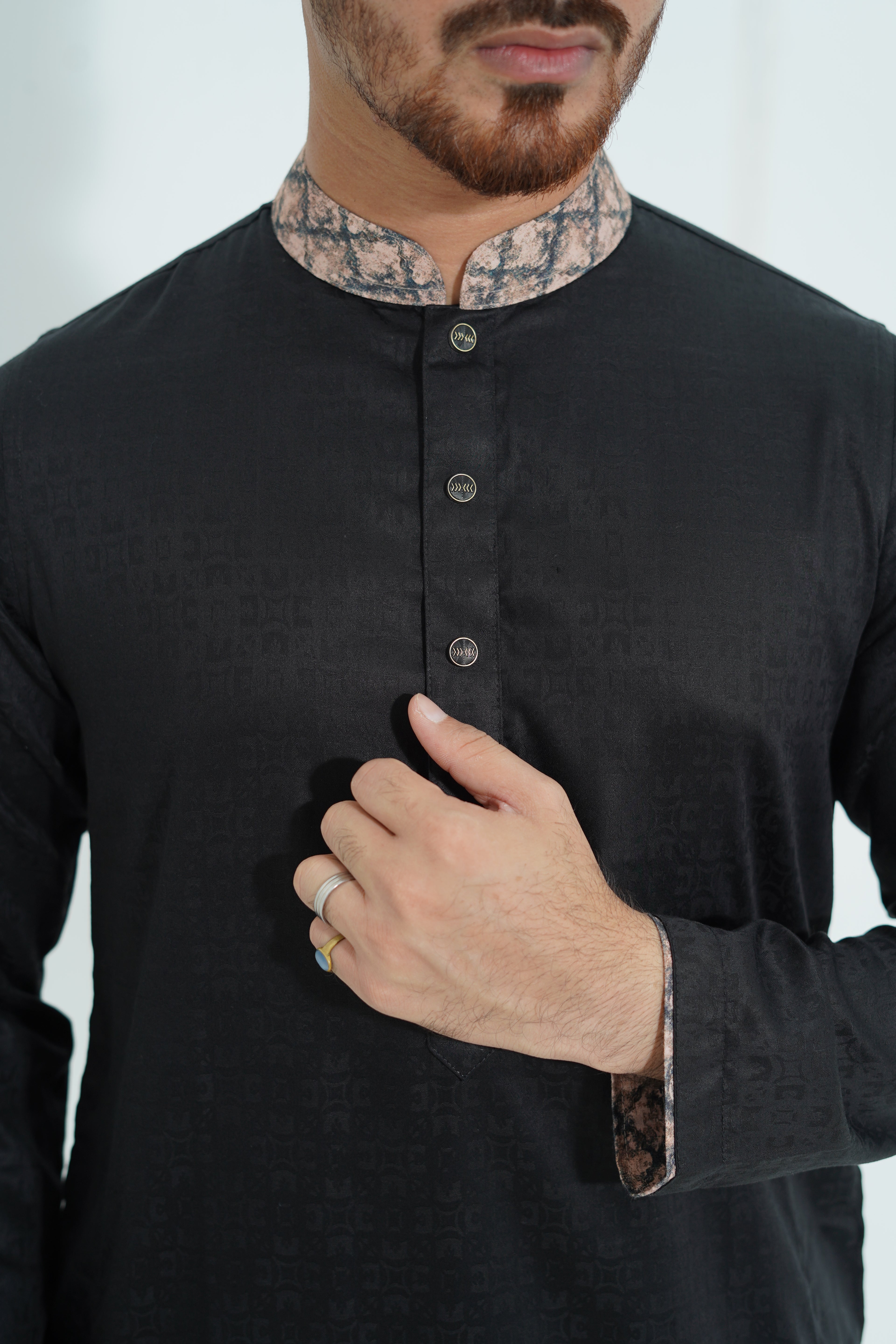 Premium Edition Punjabi – Black With Contrast