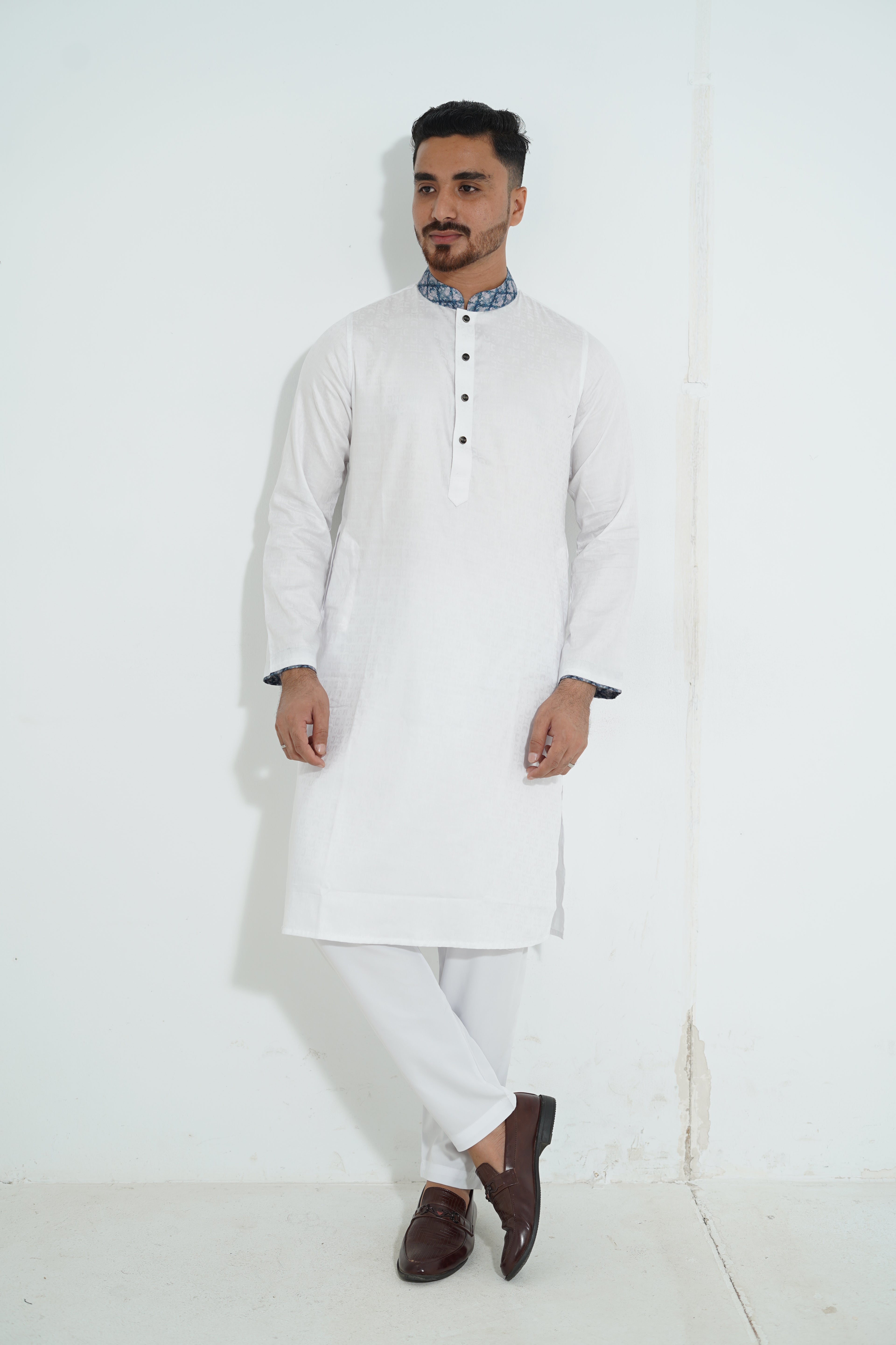 Redefine BD Signature White Jacquard Panjabi