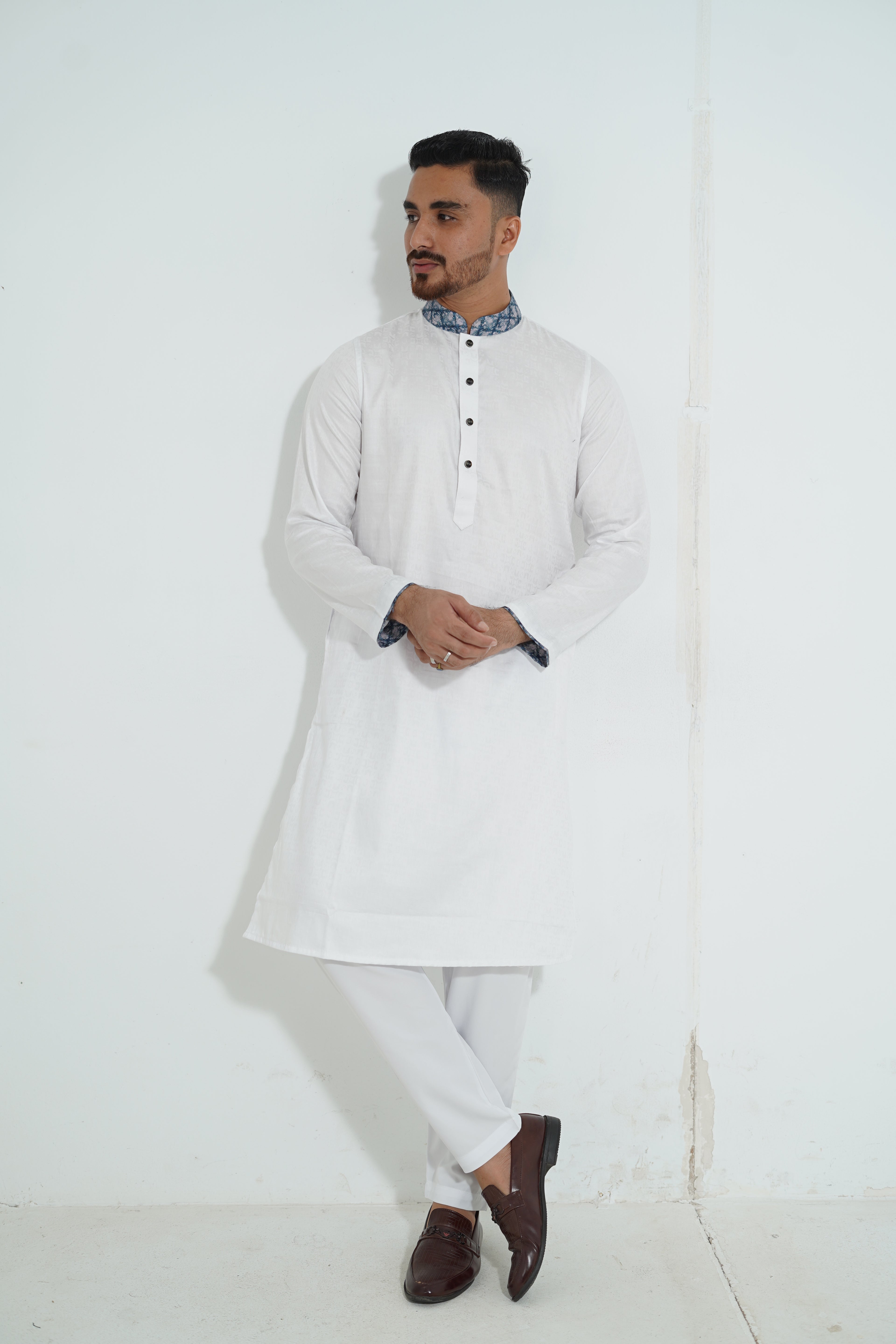 Redefine BD Signature White Jacquard Panjabi