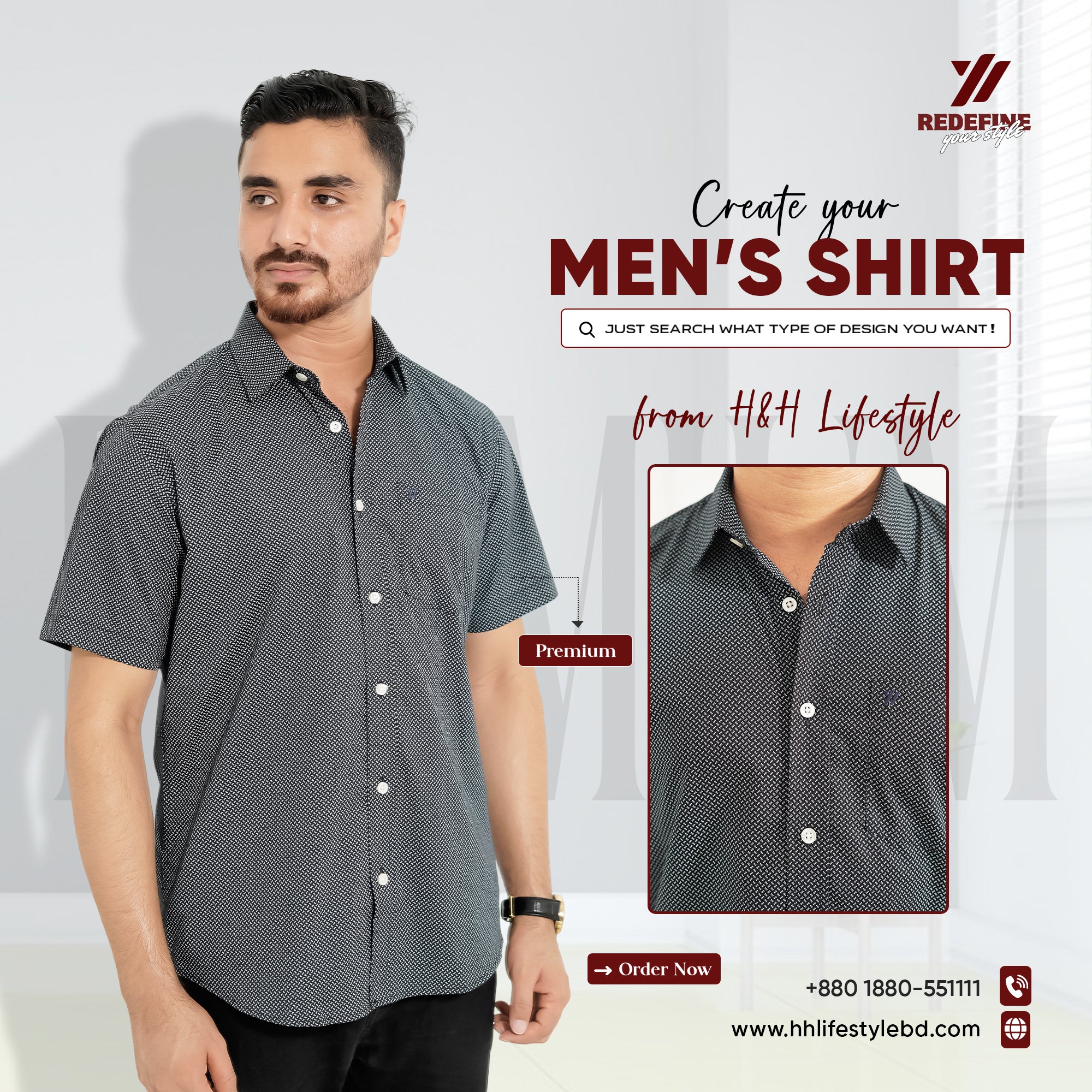 Premium Half Sleeve Micro Check Casual Shirt