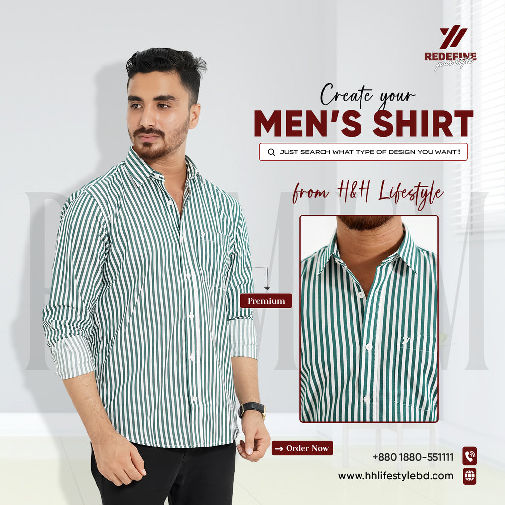 Premium Full Sleeve Bold Stripe Shirt